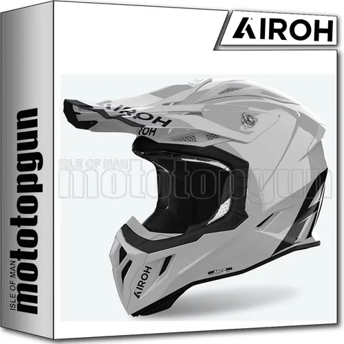 Airoh Aviator Ace 2 Color - Grau - XS, Motocrosshelm - Hochwertiger Motocrosshelm mit doppelter Composite Carbon-Schale, innovativem Belüftungssystem und Bluetooth-Fähigkeit, ideal für echte Zweiradliebhaber.
