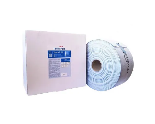 Remmers Fugenband VF 120 - 1 Rolle a 50 m - Hochflexibles Fugenband für Innen- und Außenanwendungen, ideal zur Abdichtung bei WU-Betonkonstruktionen und anderen Materialien. Temperaturbeständig von -20 °C bis +90 °C.