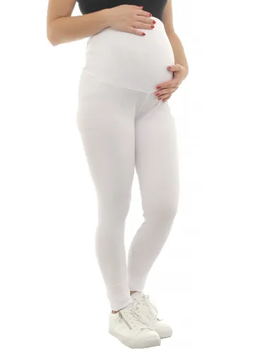 Umstand Leggings Fleece innen Thermo Hose lang Schwanger Bauch Baumwolle