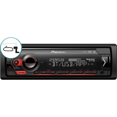 PIONEER MVH-S420DAB Autoradio mit DAB Antenne von Pioneer