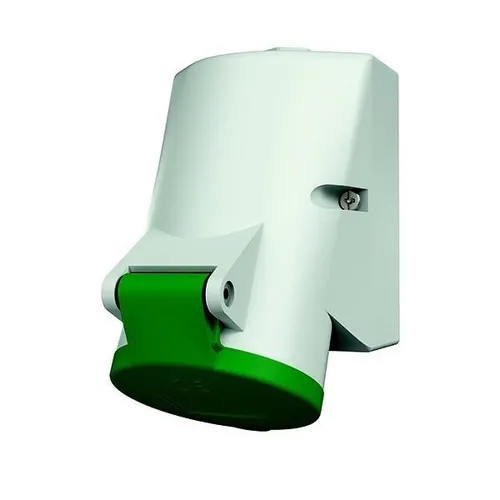 Mennekes (1726) Wandsteckdose mit TwinCONTACT in grün von Mennekes Wanddose CEE-Steckdosen