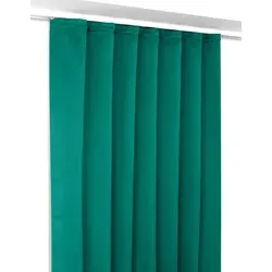 Beautex Verdunkelungsvorhang Verdunkelungsgardine Kräuselband Vorhang blickdicht abdunkelnd (1 St), Kräuselband, verdunkelnd grün 140 cm x 175 cm
