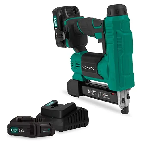 VONROC 2in1 Akku Tacker & Nagelpistole für Holz