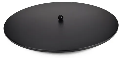 Abdeckplatte 90cm mit Griff in schwarz von Grillrost.com BBQ