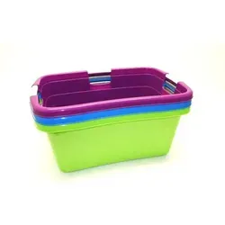 Schulz Wäschewanne Ergonomic drei Griffen farbig 1 Stück 60 x 40 x 25 cm