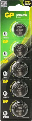 CR2032 GP Lithium Knopfzelle 3V 5 Stück