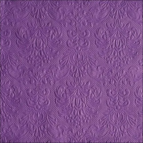 Ambiente - Servietten - Elegance - geprägt - purple / lila
