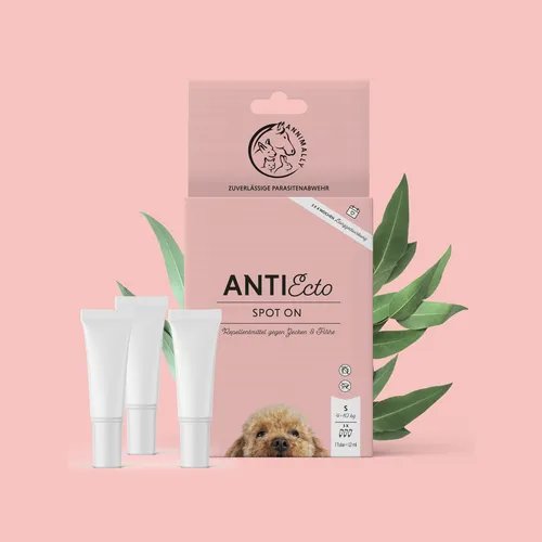 Anti Ecto Spot On S (4-10 kg) - Floh- & Zeckenschutz für Hunde - Zeckenmittel