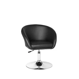 Mid.you Armlehnstuhl Schwarz – 360° drehbar - Sessel mit Armlehnen, stylisch in Schwarz, 360° drehbare Sitzfläche für zusätzlichen Komfort im Esszimmer.