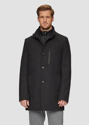 s.Oliver BLACK LABEL Wattierter Wollmix-Mantel - Funktionsjacke mit herausnehmbarem Einsatz, warm wattiert und aus hochwertigem Wollmix für optimalen Komfort und Stil.