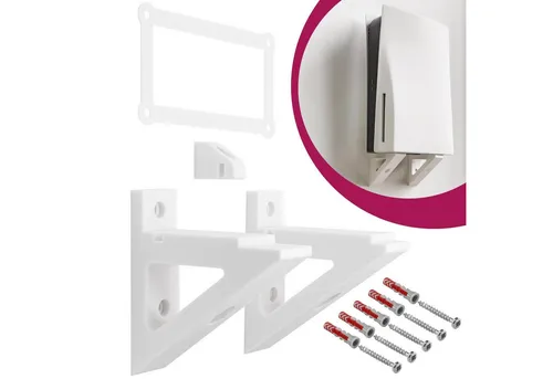 Mobilefox Konsolen-Halterung Wandhalterung Wandhalter für Sony PS5 Playstation 5 Disk Halterung