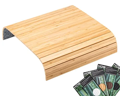 Bamboo Sofatablett für die Armlehne- Anti-Rutsch, Flexibler Sofatisch