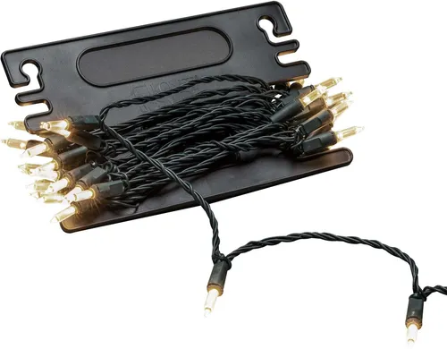 KONSTSMIDE LED-Lichterkette Weihnachtsdeko aussen mit Aufroller, 80 warm weiße Dioden - Weihnachtsbeleuchtung mit 80 warm-weißen Dioden und praktischem Aufroller für einfache Aufbewahrung, ideal für stimmungsvolle Gartenbeleuchtung.