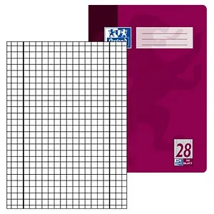 OXFORD Doppelheft Lineatur 28 kariert DIN A4 Innen- und Außenrand, 32 Blatt, 1 St.