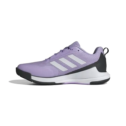 adidas Hallen-Indoorschuhe Novaflight 2 Damen – Größe 38 2/3 - Wanderschuhe mit leichtem EVA-Dämpfungssystem und abriebfester Non Marking Gummiaußensohle für optimalen Grip und Komfort im Hallensport.