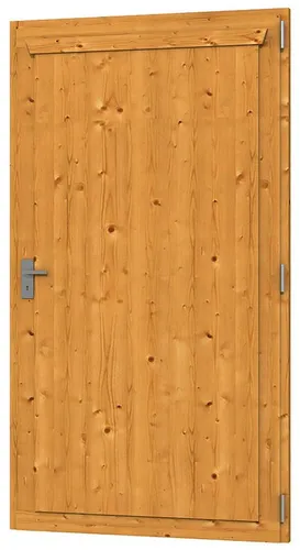 Einzeltür SKAN HOLZ 98 x 198 cm - Eiche Hell, - Gartenhäuser: Robuste Holztür in hellem Eichendesign, ideal für stilvolle Gartenhäuser und eine einladende Atmosphäre.