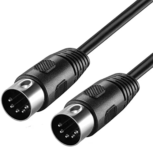 cablepelado Stereo-Kabel AUDIO DIN 5-polig männlich 2 m schwarz