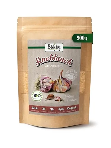 Biojoy BIO-Knoblauch granuliert (500 g), Knoblauch-Granulat (Allium sativum)