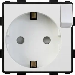 Steckdoseneinsatz 230V weiß mit Schalter RTX SH