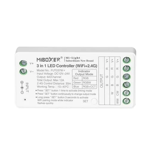 Produktbild 3-in-1 LED-Controller für RGB, RGBW & RGB+CCT