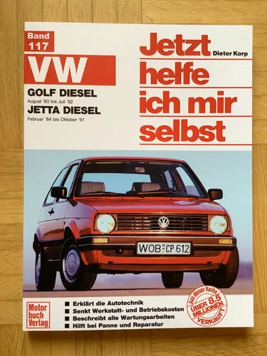 VW GOLF/JETTA Diesel ab 8/1983-7/92 Band 117 Reparaturanleitung (kartoniert)