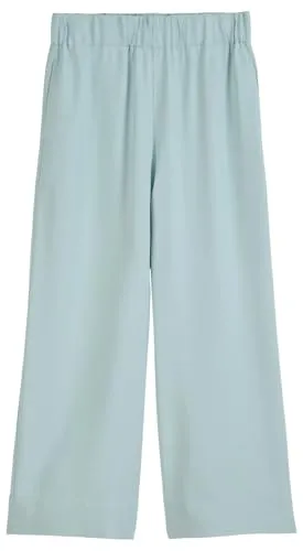 Marc O'Polo Denim Damen Culottehose mit elastischem Bund knöchellang, Blau (Blue Fog), S