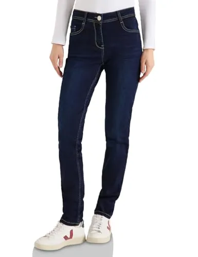 Produktbild Cecil Slim Leg Jeans Dark Blue Wash 32