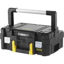 Stanley Werkzeugkoffer Pro-Stack I, FMST1-71967 - Robuster Werkzeugkasten aus Kunststoff mit 14 Litern Volumen, 30 kg Tragkraft und anpassbarer Schaumstoffeinlage. Ideal für die individuelle Organisation von Werkzeugen.