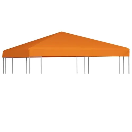 vidaXL Polyester Pavillondach - Orange, 3 x 3m (44780) - Pavillon- & Pergolateile, wasserdicht und UV-beständig für optimalen Schutz im Freien.