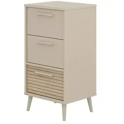 Paidi Kommode Eefje - Eiche Beige mit 3 Schubladen - Kommode aus Holzwerkstoff, ideal für das Wohnzimmer. Mit Auszeichnung Blauer Engel und Goldenes M für umweltfreundliches Design.