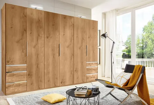 Wimex Kleiderschrank Level by fresh to go mit Schubladen 300 cm - Kleiderschrank mit 6 Türen und 6 Schubladen, platzsparend und pflegeleicht – ideal für jedes Schlafzimmer. Made in Germany und einfach zu montieren!