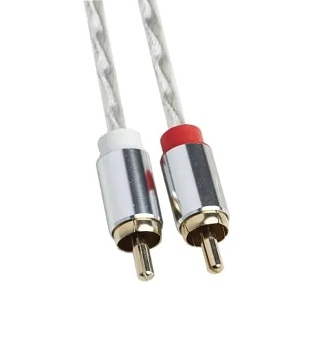 Pro-Ject Connect it Line E RCA Kabel (0,41m) - Audiokabel mit OFC-Kupferleiter, ideal für den Einstieg in die Welt des Hi-Fi. Vergoldete RCA-Stecker sorgen für eine optimale Signalübertragung und langlebige Verbindung.