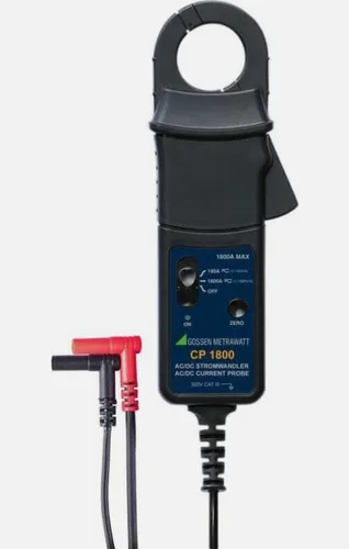 Gossen Metrawatt Zangenstromsensor CP1800 - Zangenmessgerät für AC/DC mit Echteffektivwertmessung (TRMS), ideal für präzise Strommessungen bis 1250 A, perfekt für Profis in der Elektrotechnik.
