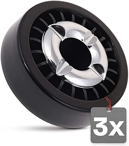 Praknu 3 Gluttöter Aschenbecher für Draußen Schwarz von Praknu