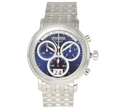 Bruno Söhnle Herren Armbanduhr 17-13143-342 Marcato Chronograph Edelstahl - Chronograph mit glänzend poliertem Edelstahlgehäuse, kratzbeständigem Saphirglas und bis zu 10 ATM wasserdicht – ideal für stilbewusste Männer.