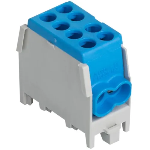 Pollmann 2080137 HLAK25-1/2M2bl blau anreihbar Hauptleitungsabzweigklemme