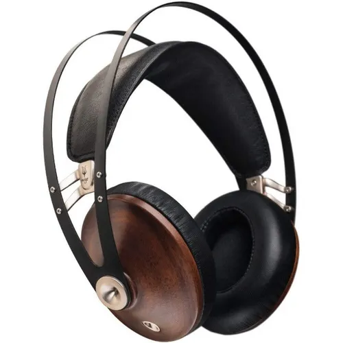 Meze 99 Classics Walnut Silver - Premium Over-Ear Kopfhörer - Kopfhörer mit Echtholz-Ohrmuscheln für natürliche Schallisolierung und hohen Tragekomfort, ideal für Musikliebhaber und professionelle Anwendungen.