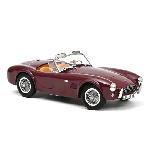 AC Cobra 289 1:18 Modellauto Miniatur - Dunkelrot von Norev - Detailgetreues 1:18 Modellauto der AC Cobra 289 in Dunkelrot, perfekt für Sammler und Liebhaber klassischer Fahrzeuge.