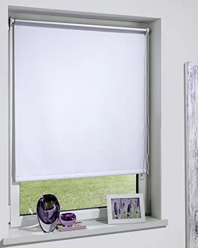 Produktbild DécoProfi Thermorollo für Fenster ohne Bohren 40 x 160cm I Sonnenschutz Rollo innen für Hitzeschutz mit Klemmträger I Thermo Rollo/Sonnenrollo für Innen