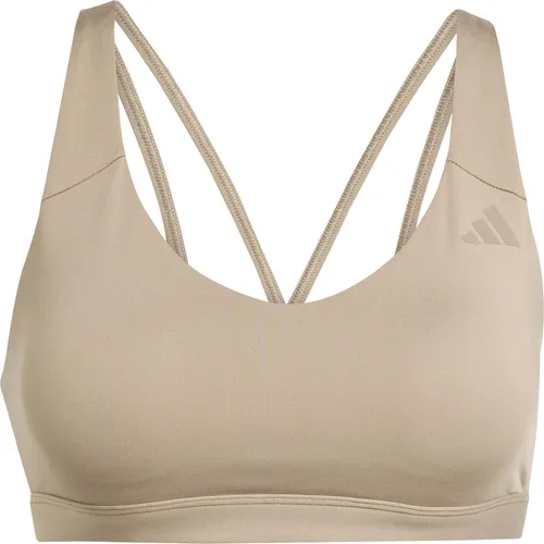 adidas ALL ME ESS BH Damen in chabrn, Größe L HW 2025 in braun von adidas