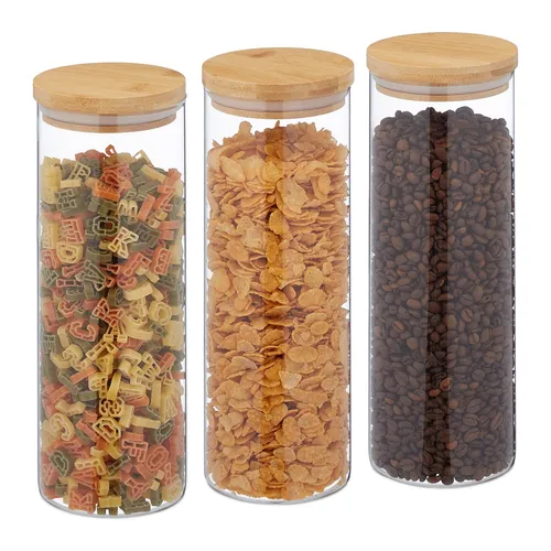 Vorratsgläser mit deckel Vorratsdosen Lebensmittelbehälter Müsli-Gläser 1600 ml
