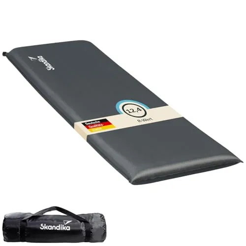 Skandika Easy Isomatte Single 10 cm dick - Luftmatratzen & Isomatten, selbstaufblasend und leicht faltbar, ideal für Camping und Outdoor-Aktivitäten. Komfortable 10 cm Dicke für erholsamen Schlaf.