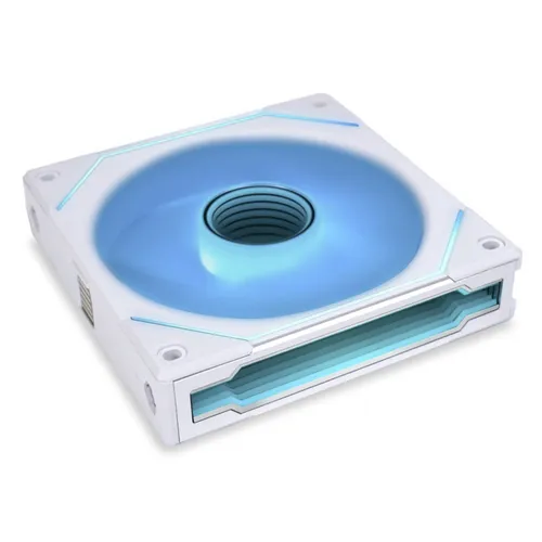 Lian Li UNI FAN SL-INF 120 White - RGB Gehäuselüfter - 120mm Gehäuselüfter mit anpassbarer RGB-Beleuchtung, leise mit max. 29 dBA, ideal für eine stilvolle Kühlung und weniger Kabelsalat durch Daisy-Chaining.