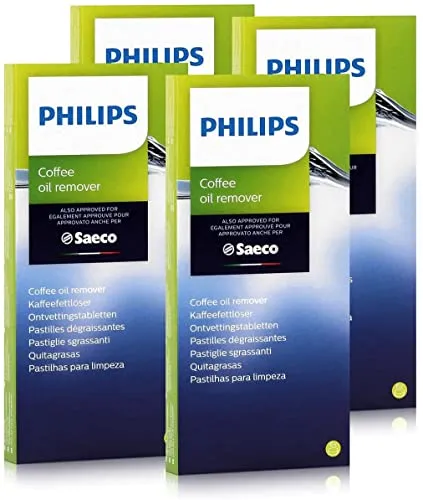 Philips Saeco CA6704/10 Kaffeefettlöser - 6 Tabletten für optimale Maschinenpflege - Entkalkung & Reinigung für Kaffee- & Espressomaschinen. Entfernt Kaffeefettreste und sichert beste Ergebnisse und Geschmack Ihres Kaffeevollautomaten.
