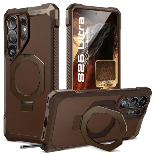 SUPCASE für Samsung Galaxy S26 Ultra Hülle mit Ringhalter Slim Schutzhülle Case (Unicorn Beetle Grip) [Kompatibel mit MagSafe] Magnetisch Handyhülle Backcover für S26 Ultra 6.9'', Braun