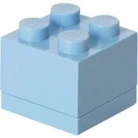 LEGO Mini Box 4 hellroyalblau - Aufbewahrungsbox für Bauklötze, stilvolles Design und praktische Aufbewahrungslösung