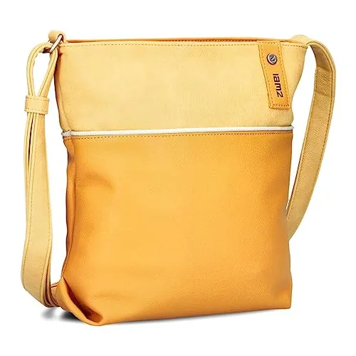 Zwei Damen Umhängetasche JANA J10 Crossbody Bag in gelb von ZWEI