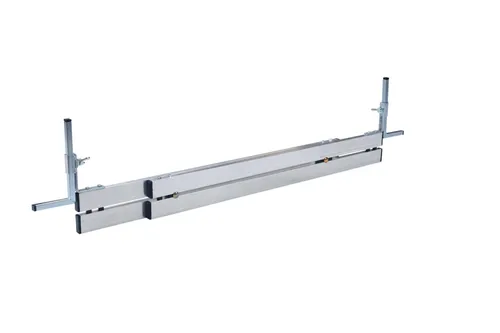 Verstellbare Abziehschiene aus Aluminium, Lange 95-150 cm, Höhe 0-14 cm stufenlos einstellbar, für Pflastersteine und Platten