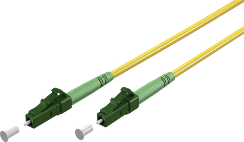 GOOBAY 59634 - Simplex LWL Patchkabel, LC-APC (8°)<>LC-APC (8°),gelb, 20 m