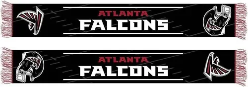 Atlanta Falcons NFL kuscheliger Fan Schal 140cm x 20cm in schwarz von BDA